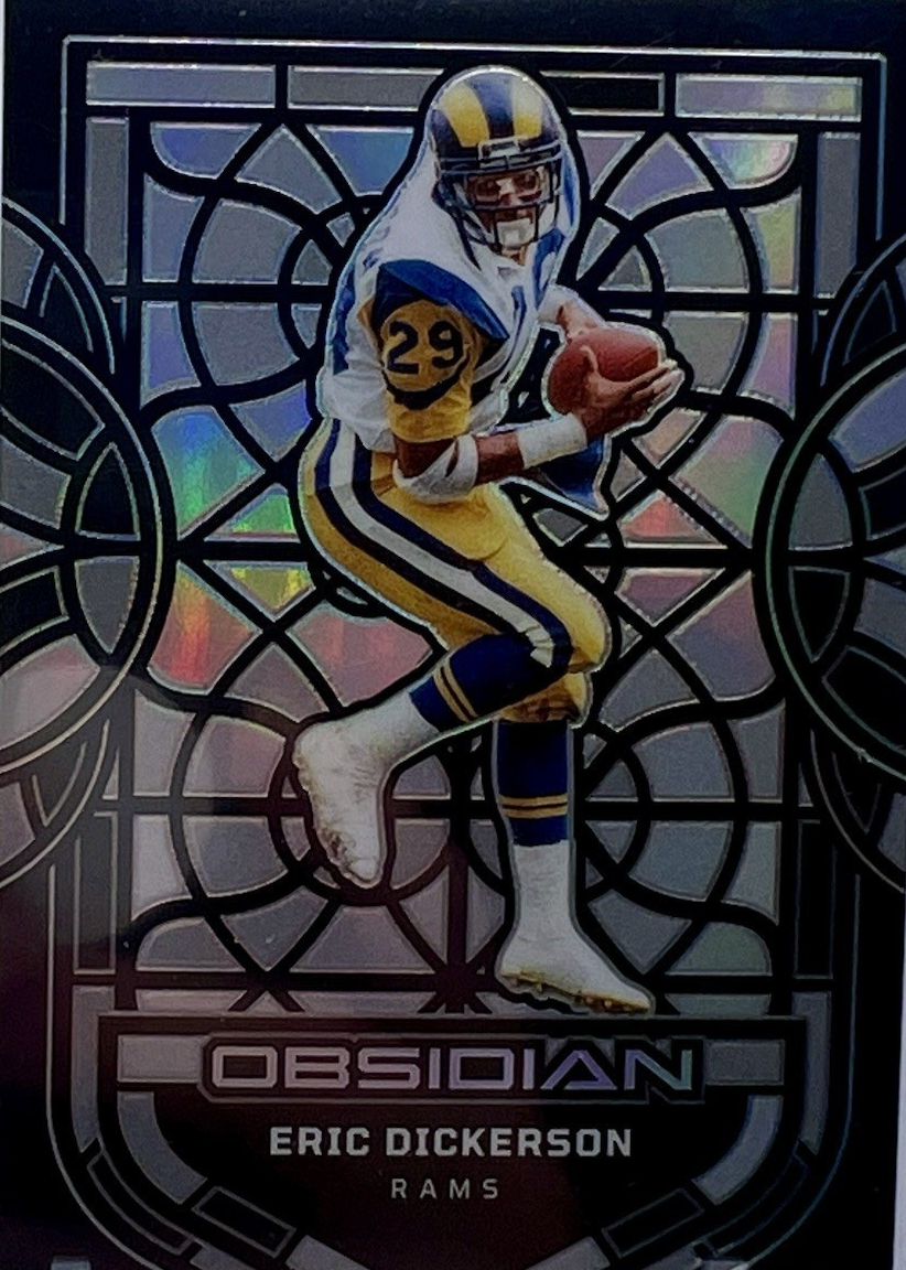 Eric Dickerson 2024 Obsidian #2 Black Stained Glass /(SSP) Price