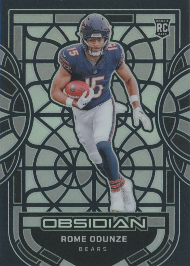 Rome Odunze 2024 Obsidian #14 Black Stained Glass /(SSP) Price