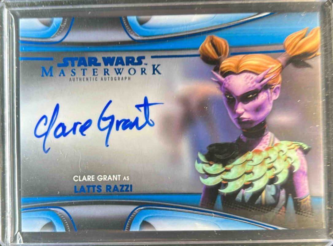 2021 Topps Star Wars Masterwork #MWA-CG Autographs Blue Foil /99