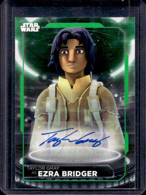 2021 Topps Star Wars Battle Plans #A-TG Autographs Green /99