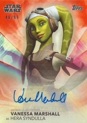 2020 Topps Women of Star Wars #A-VM Autographs Orange /99
