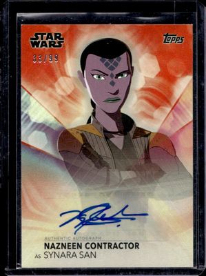2020 Topps Women of Star Wars #A-NC Autographs Orange /99