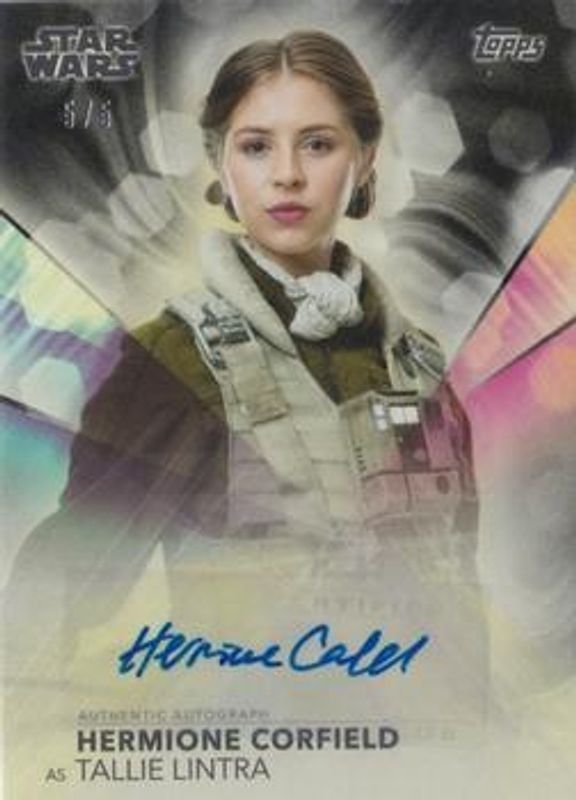 2020 Topps Women of Star Wars #A-HC Autographs Black /5