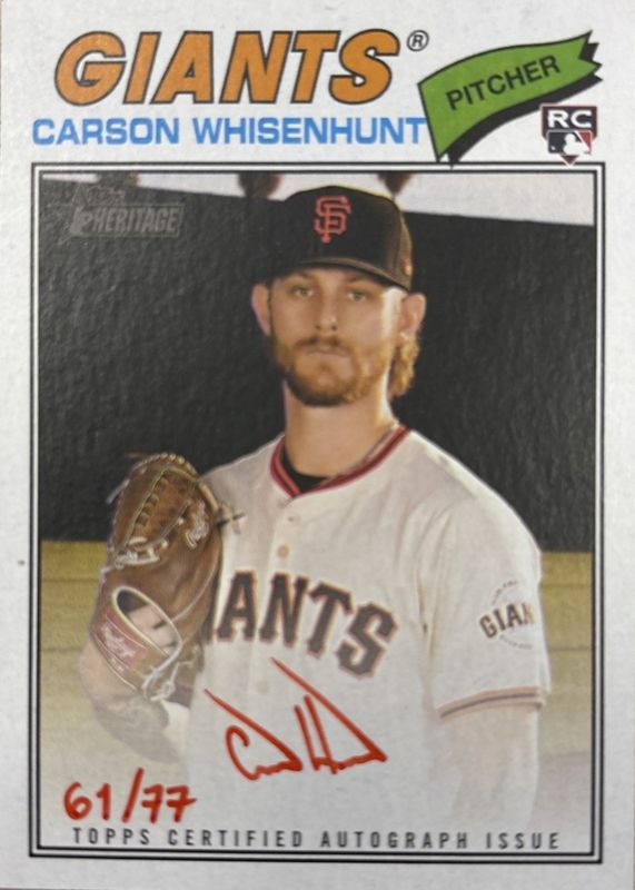 2026 Topps Heritage #ROA-CWH Real One Autographs - Red Ink /77