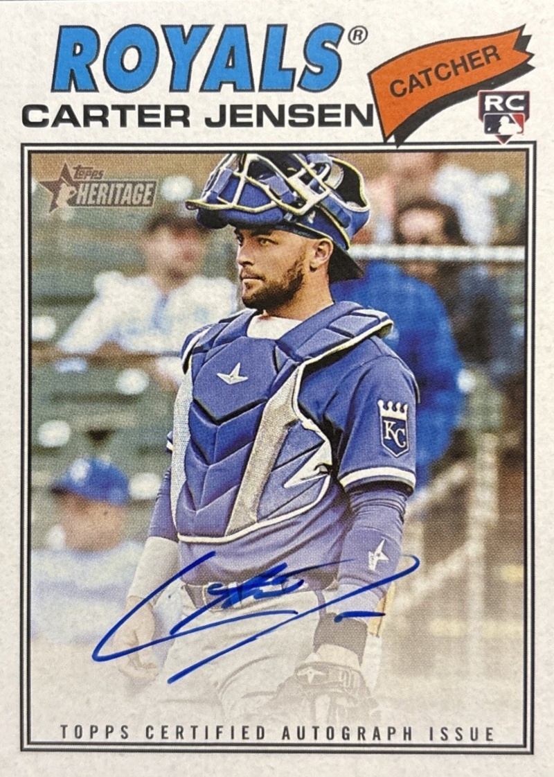 Carter Jensen 2026 Topps Heritage #ROA-CJ Real One Autographs