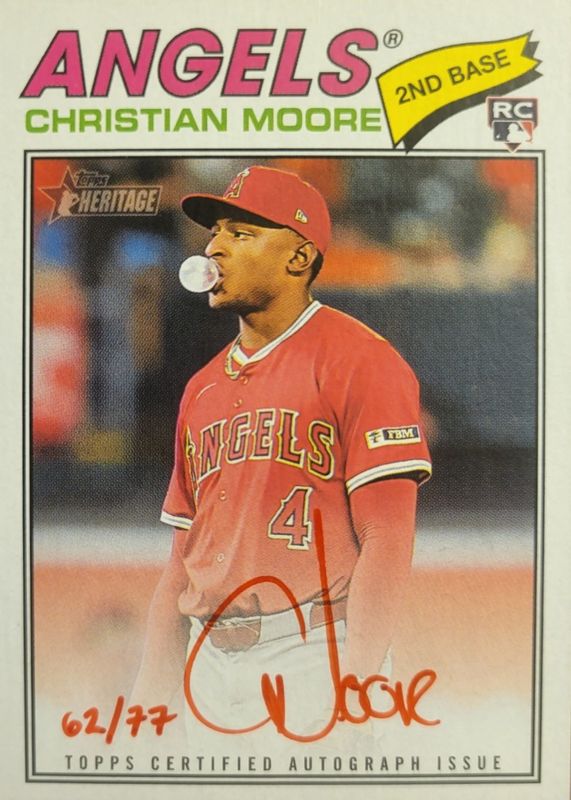 2026 Topps Heritage #ROA-CMO Real One Autographs - Red Ink /77