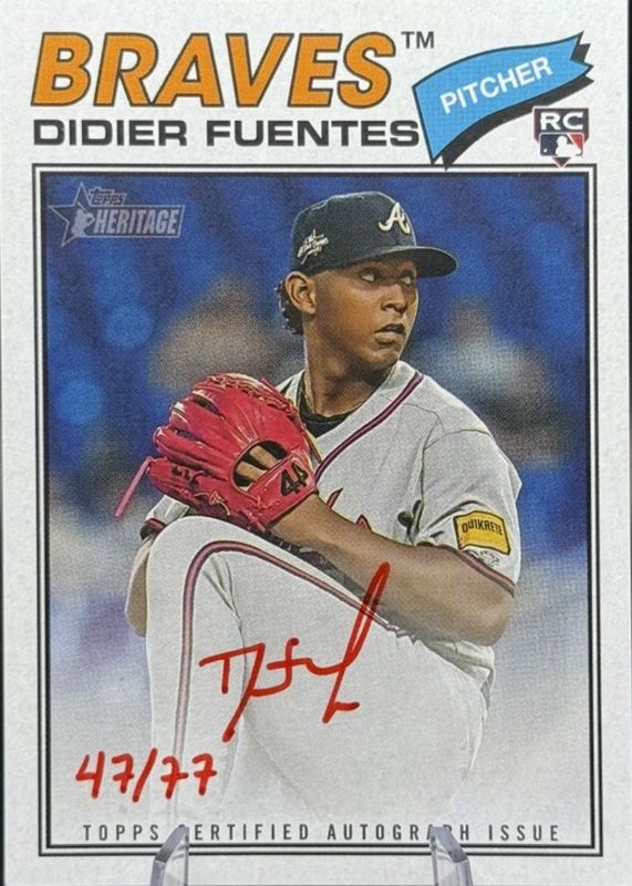 2026 Topps Heritage #ROA-DF Real One Autographs - Red Ink /77