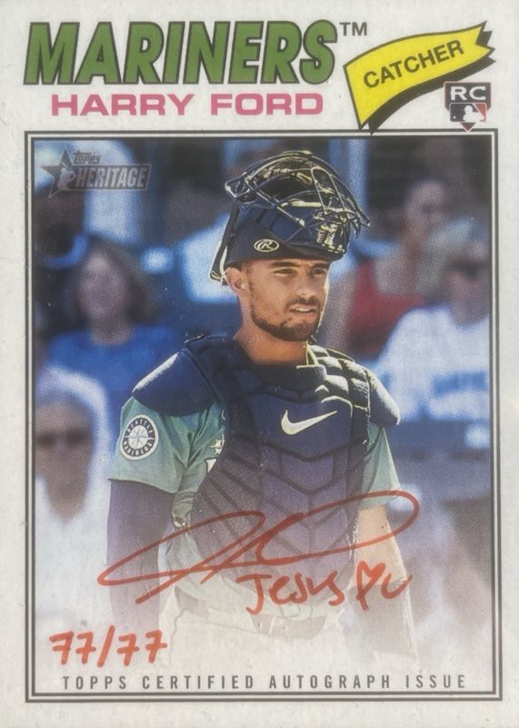 2026 Topps Heritage #ROA-HF Real One Autographs - Red Ink /77