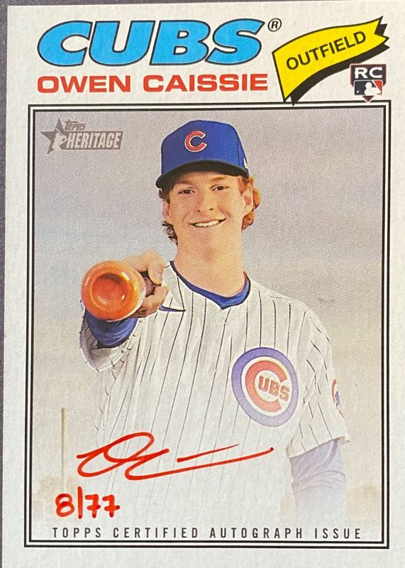 Owen Caissie - #ROA-OC Real One Autographs Red Ink /77