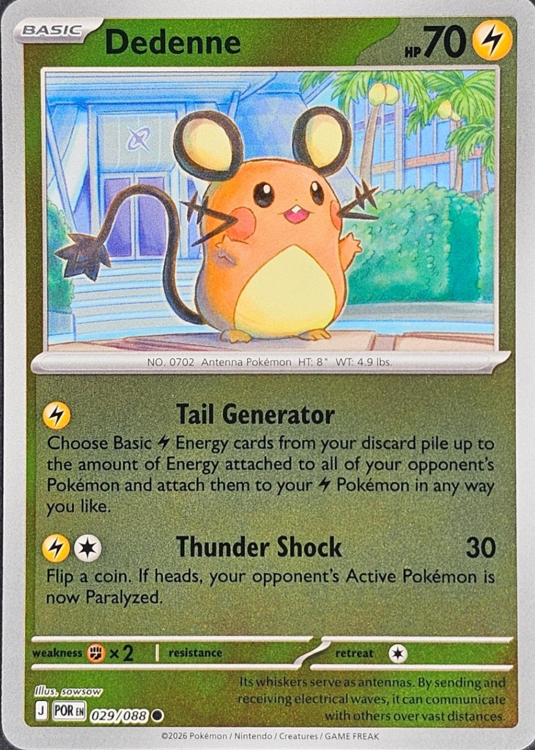 Dedenne 2026 Mega Evolution: Perfect Order #29/88 Reverse Holo Price ...