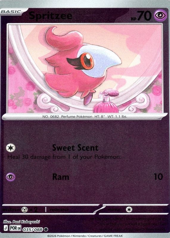 2026 Mega Evolution: Perfect Order #35/88 Reverse Holo