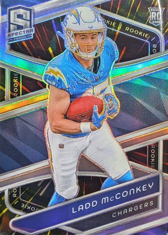 Ladd McConkey 2024 Spectra #127 Hyper /75 Rookie RAW