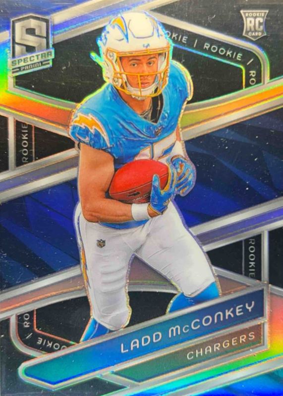 Ladd McConkey 2024 Spectra #127 Silver Rookie RAW