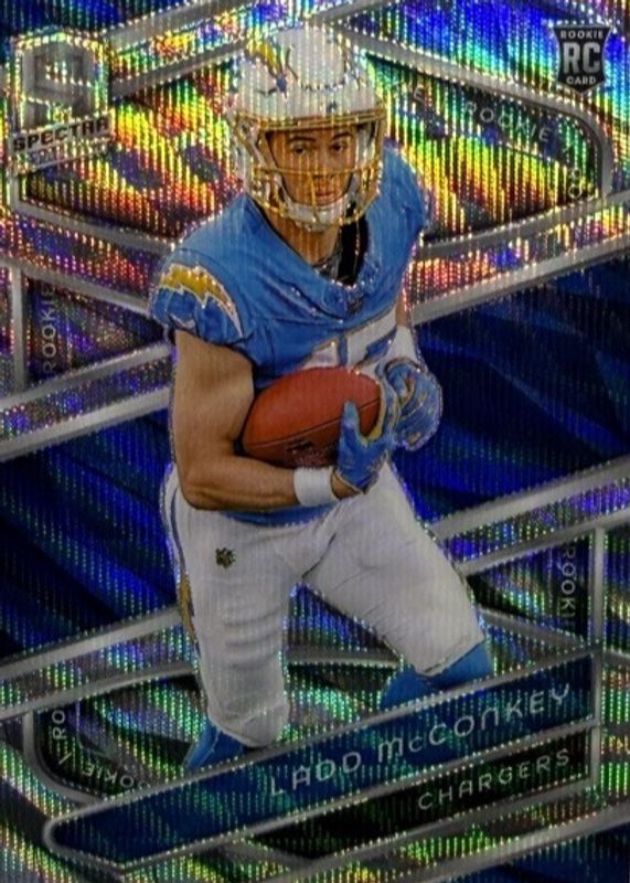 Ladd McConkey 2024 Spectra #127 Wave /11 Rookie RAW