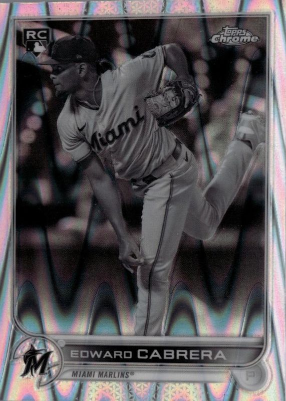 2022 Topps Chrome Sonic #64 Black & White RayWave Refractor