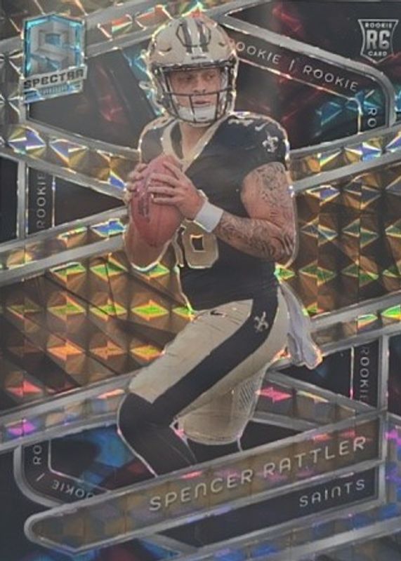 Spencer Rattler 2024 Spectra #153 Interstellar /60 Rookie RAW