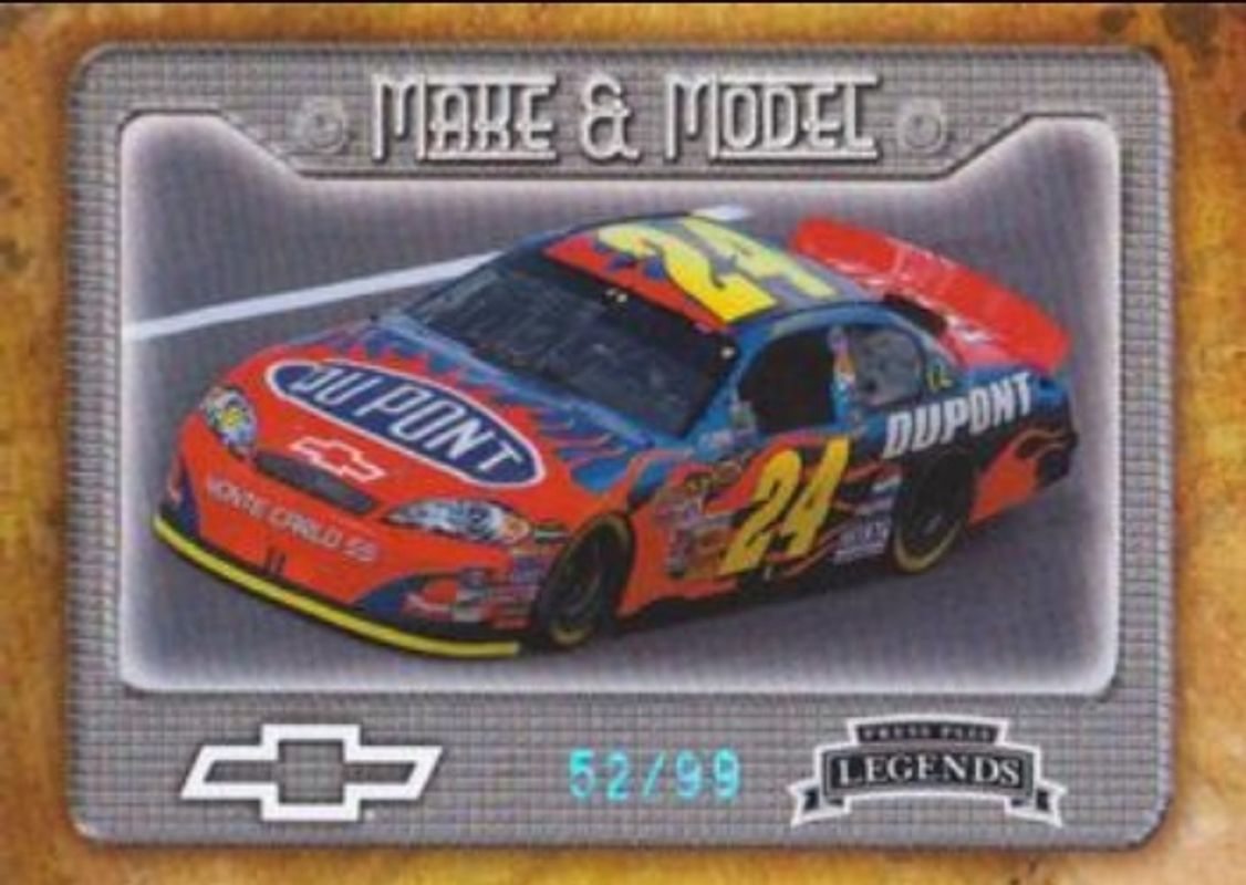 2010 Press Pass Legends #M&amp;M-9 Make & Model - Blue /9955300
