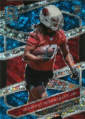 2024 Spectra #4 Neon Blue Die-Cut /50