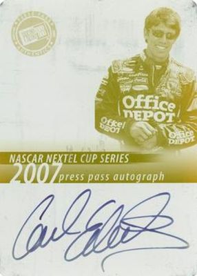 2007 Press Pass Autographs Press Plates Yellow /1