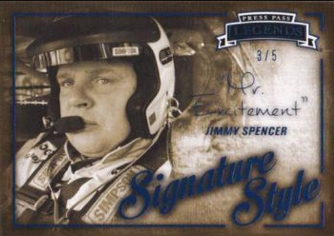 2013 Press Pass Legends #SS-15 Signatures Style - Blue /5