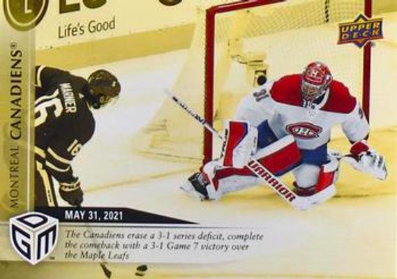2020 Upper Deck Game Dated Moments #63 Gold