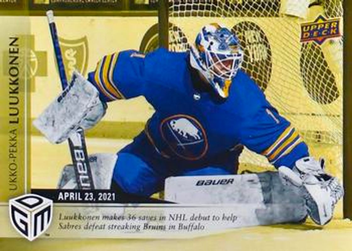 2020 Upper Deck Game Dated Moments #45 Gold