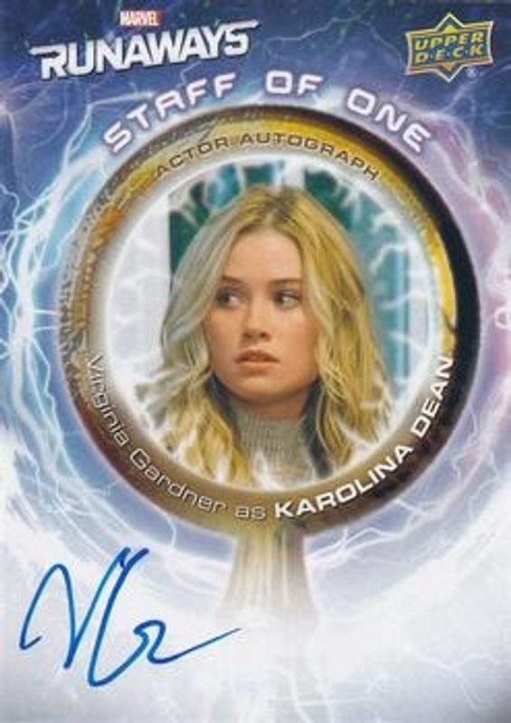 2020 Upper Deck Marvel's Runaways #SOO-VG The Staff of One Autographs