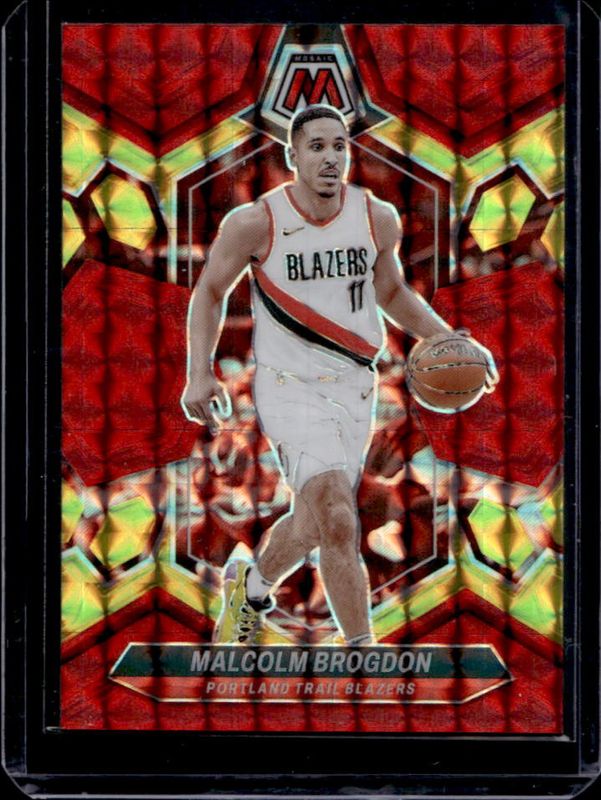 2023 Mosaic #190 Choice Fusion Red & Yellow /75