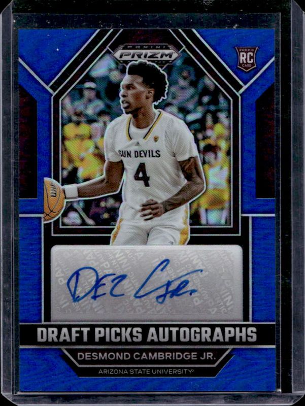 2023 Prizm Draft Picks #DPA-DCB Draft Picks Autographs - Blue /125