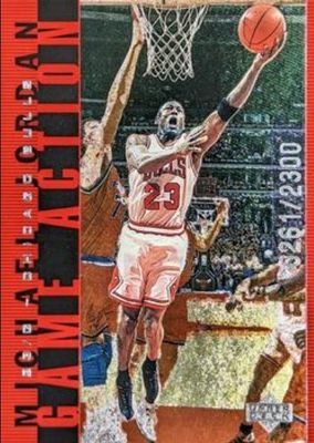 1998 Upper Deck Michael Jordan Living Legend #G21 Game Action Red