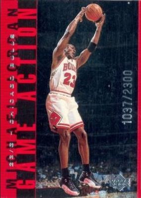1998 Upper Deck Michael Jordan Living Legend #G28 Game Action Red