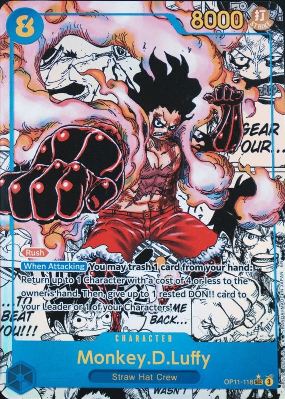 2025 A Fist of Divine Speed #OP11-118 Secret Rare (Manga)