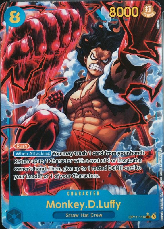 2025 A Fist of Divine Speed #OP11-118 Secret Rare (Alternate Art)