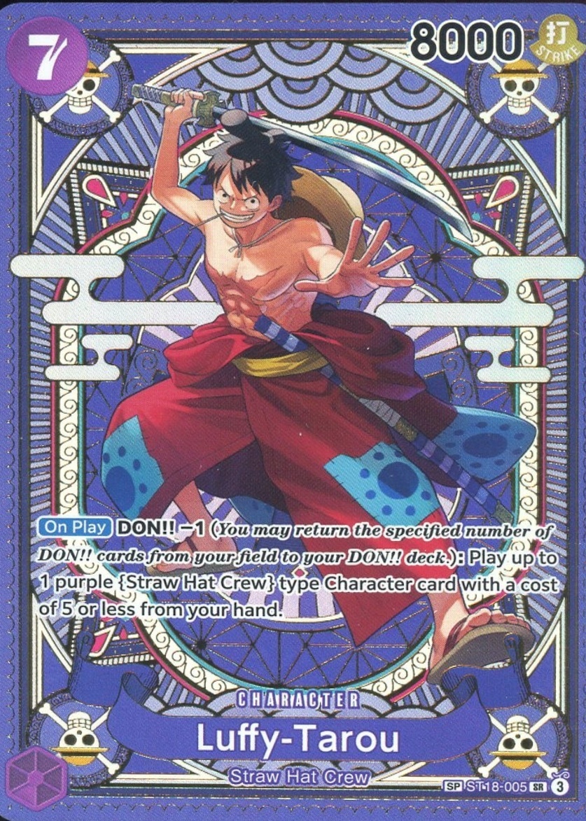 Luffy-Tarou 2025 A Fist of Divine Speed #ST18-005 Super Rare (SP