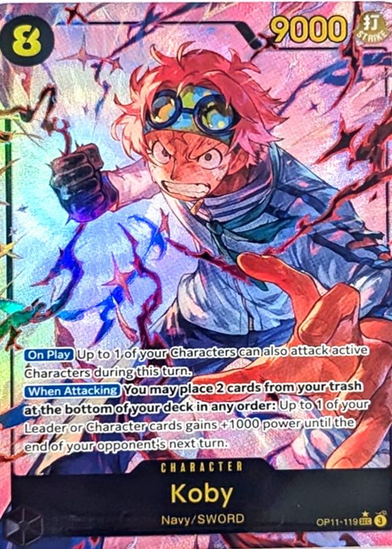 2025 A Fist of Divine Speed #OP11-119 Secret Rare (Alternate Art)