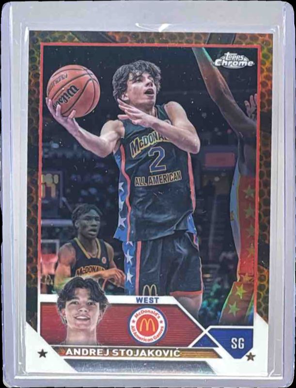 2023 Topps Chrome McDonald's All-American #23 Orange Basketball Refractor /25