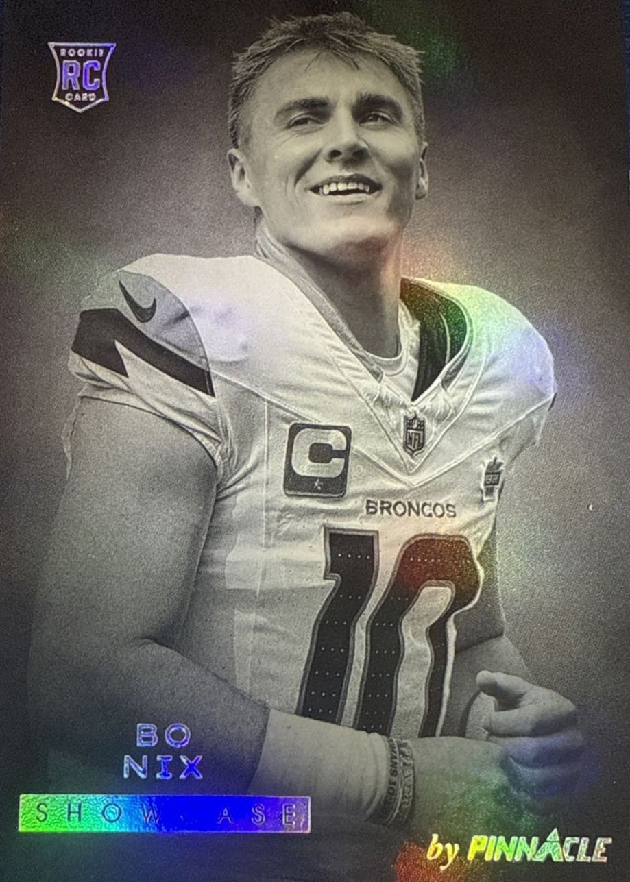 Bo Nix 2024 Encore #14 Pinnacle Showcase /(SSP) Price Guide