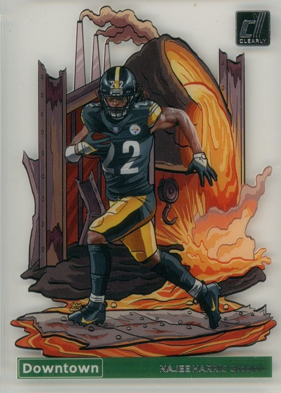 Najee Harris 2023 Clearly Donruss #23 Downtown /(SSP)
