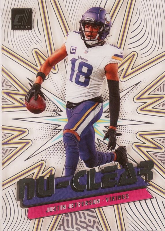 Justin Jefferson 2023 Clearly Donruss #5 Nu-Clear /(SSP) RAW