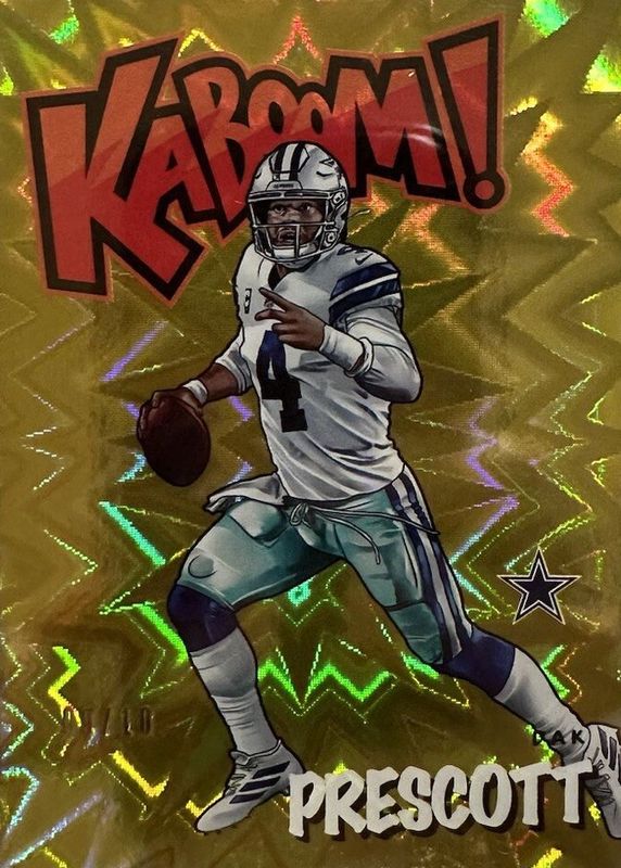 Dak Prescott 2020 Absolute #K-DP Kaboom! - Gold /10 RAW