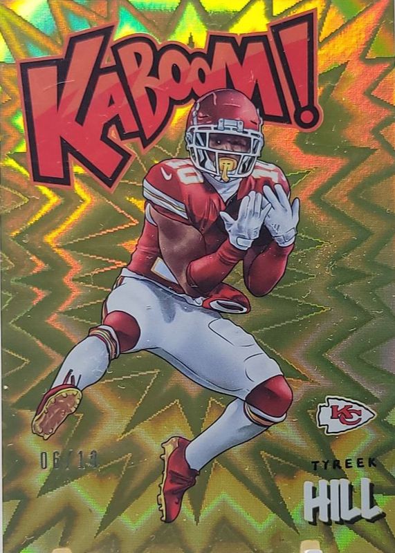 Tyreek Hill 2020 Absolute #K-TH Kaboom! - Gold /10 RAW