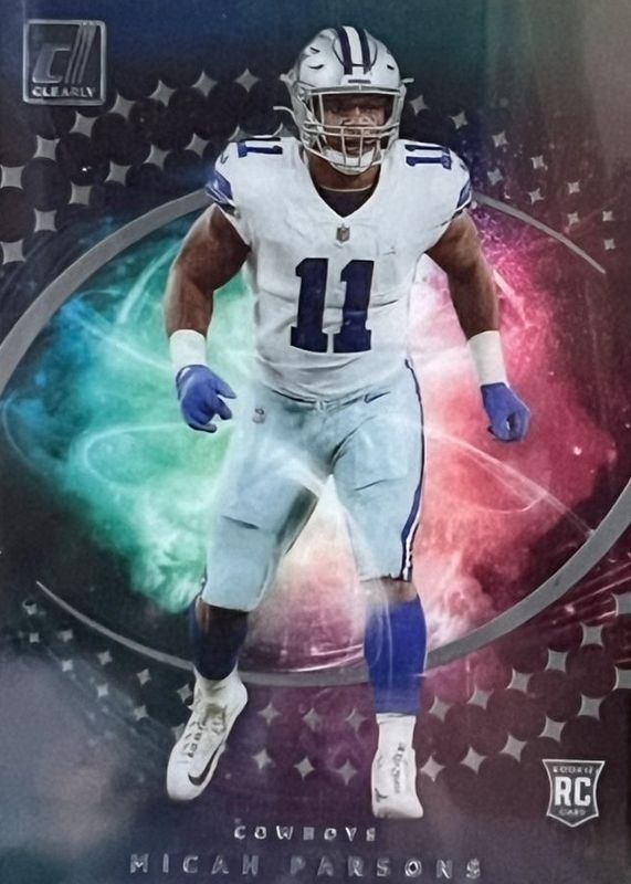 Micah Parsons 2021 Clearly Donruss #NM-25 Night Moves /(SSP) Rookie RAW