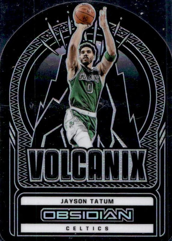 Jayson Tatum 2021 Obsidian #8 Volcanix /(SSP) RAW