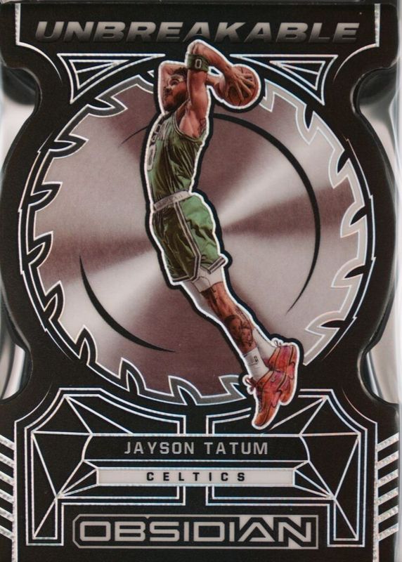 Jayson Tatum 2021 Obsidian #22 Unbreakable /(SSP) RAW