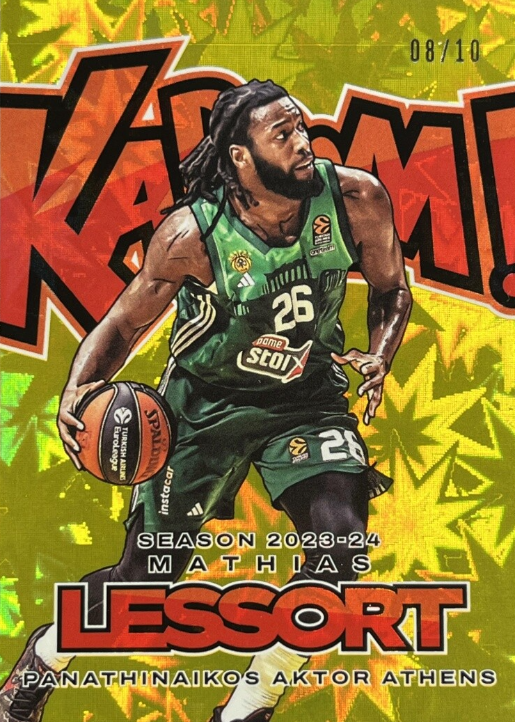 Mathias Lessort 2023 Crown Royale EuroLeague #18 Kaboom! - Gold 