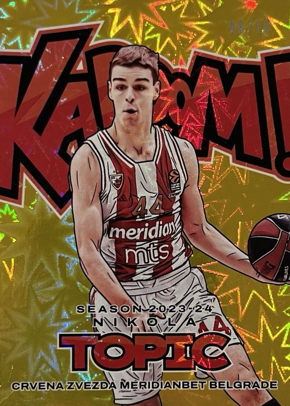 Nikola Topic 2023 Crown Royale EuroLeague #1 Kaboom! - Gold /10 RAW
