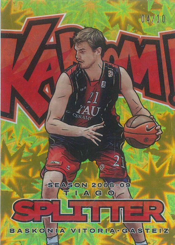Tiago Splitter 2023 Crown Royale EuroLeague #8 Kaboom! - Gold /10 RAW