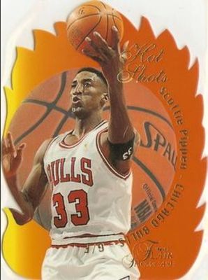 1996 Flair Showcase #9 Hot Shots