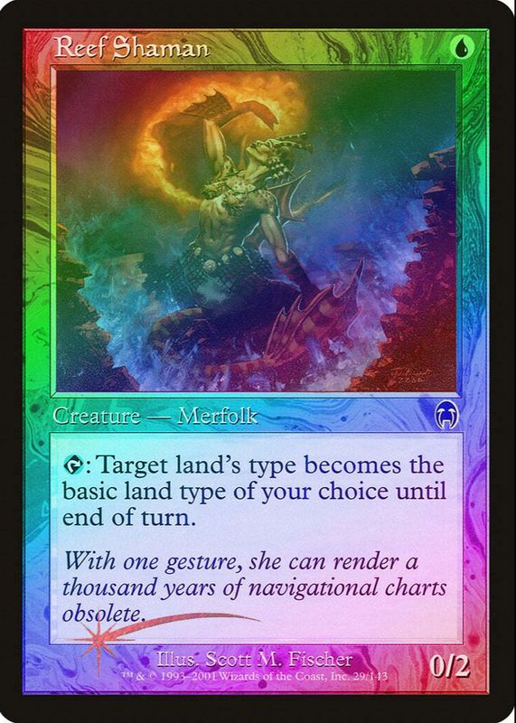 Reef Shaman 2001 Apocalypse #29 Foil RAW TCG (NEAR MINT)