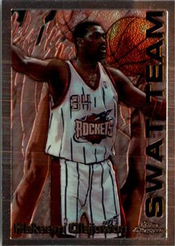 Hakeem Olajuwon 1996 Topps Chrome #24 Season's Best RAW